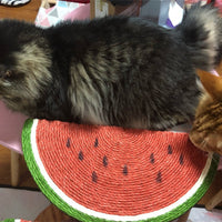 HKM-5566013 Sisal Watermelon-Shaped Cat Scratch Board for Entertaining Scratching Fun