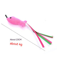 HKM-5566653 Colorful Cat Teaser Feather Replacement Heads for Engaging Pet Play