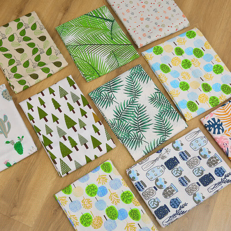 HKM-556691 Thickened Printed Cotton and Linen Storage Fabric for Home Décor and Accessories