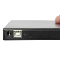 HKM-556691 USB External Portable DVD Burner Drive - Compact Design, Support for 12cm & 8cm Discs, USB Powered, Plug and Play