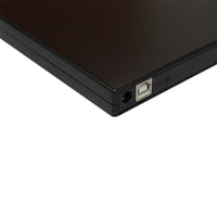 HKM-556691 USB External Portable DVD Burner Drive - Compact Design, Support for 12cm & 8cm Discs, USB Powered, Plug and Play