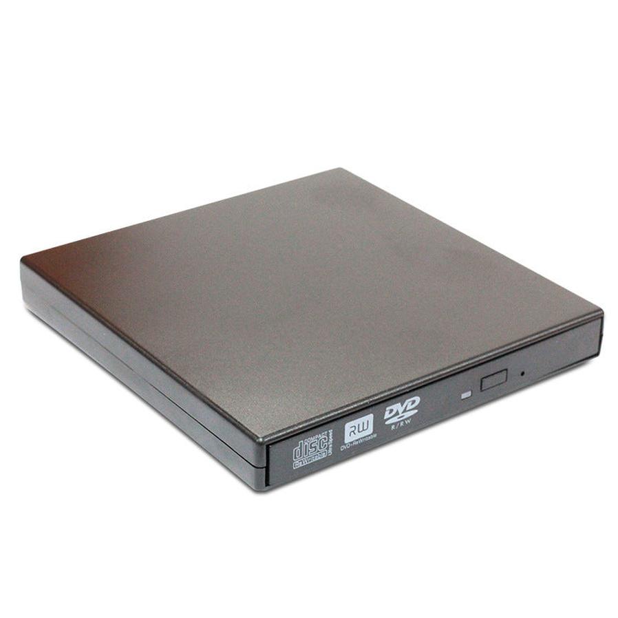 HKM-556691 USB External Portable DVD Burner Drive - Compact Design, Support for 12cm & 8cm Discs, USB Powered, Plug and Play
