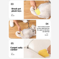 HKM-5567293 Soft and Washable Pet Grooming Brush for Cats and Dogs, Multi-Purpose Hair Removal Tool
