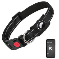 HKM-5567805 Reflective Nylon Dog Collar with Monochrome Options for All Seasons