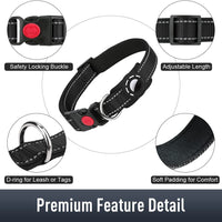 HKM-5567805 Reflective Nylon Dog Collar with Monochrome Options for All Seasons