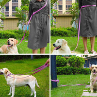 HKM-556819 Multifunctional PVC Waterproof Traction Rope for Pets - 2.1m Length, Available in Multiple Colors