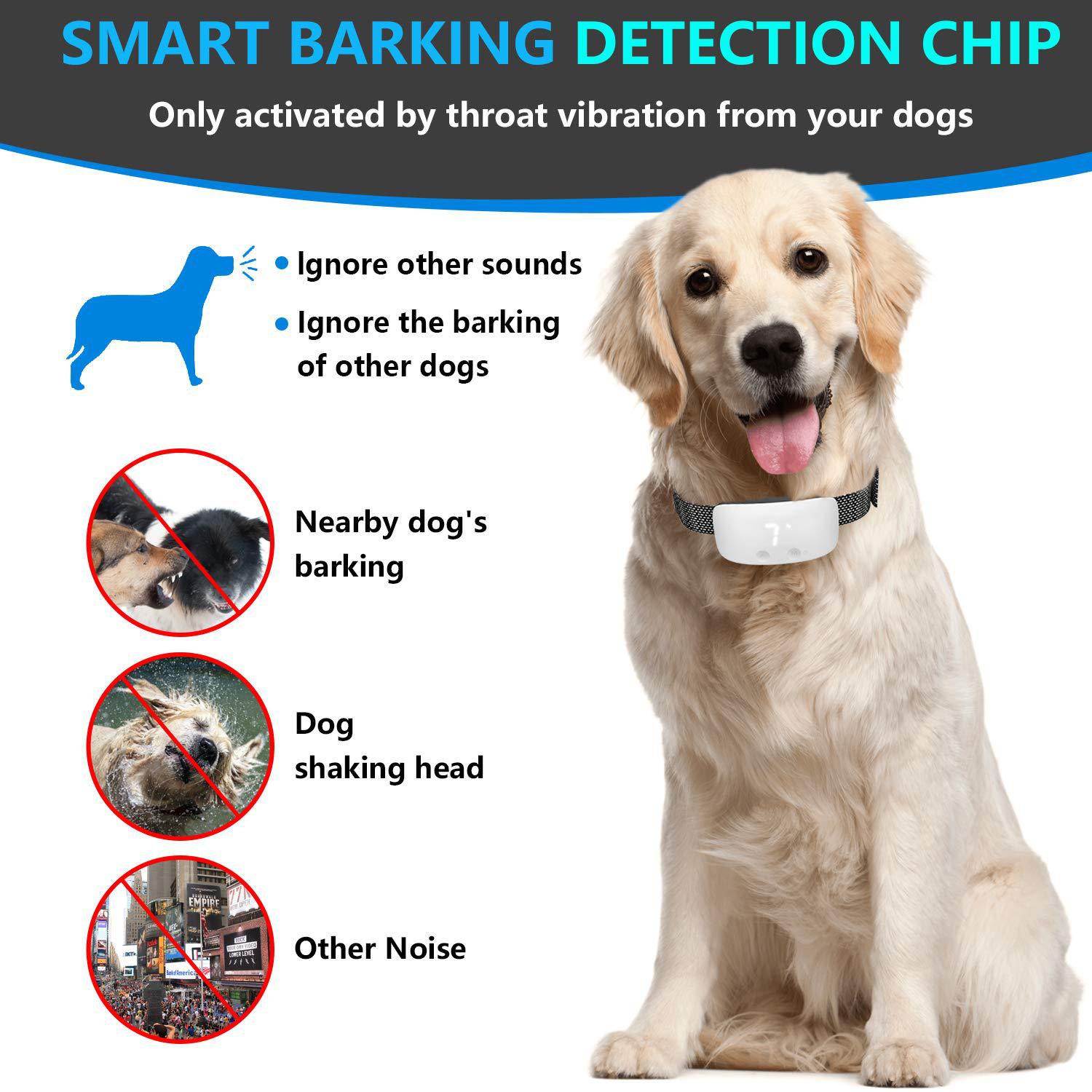 HKM-5569085 Stop Barking Device for Dogs - Black and White ABS Material Trainer