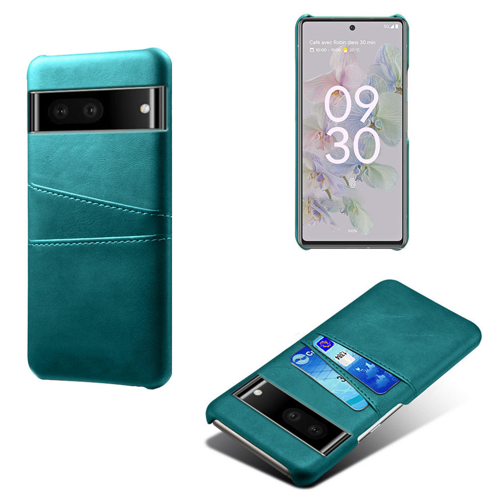 HKM-556947 Calf Pattern Leather Phone Case for Google Pixel 7 – Multiple Colors Available