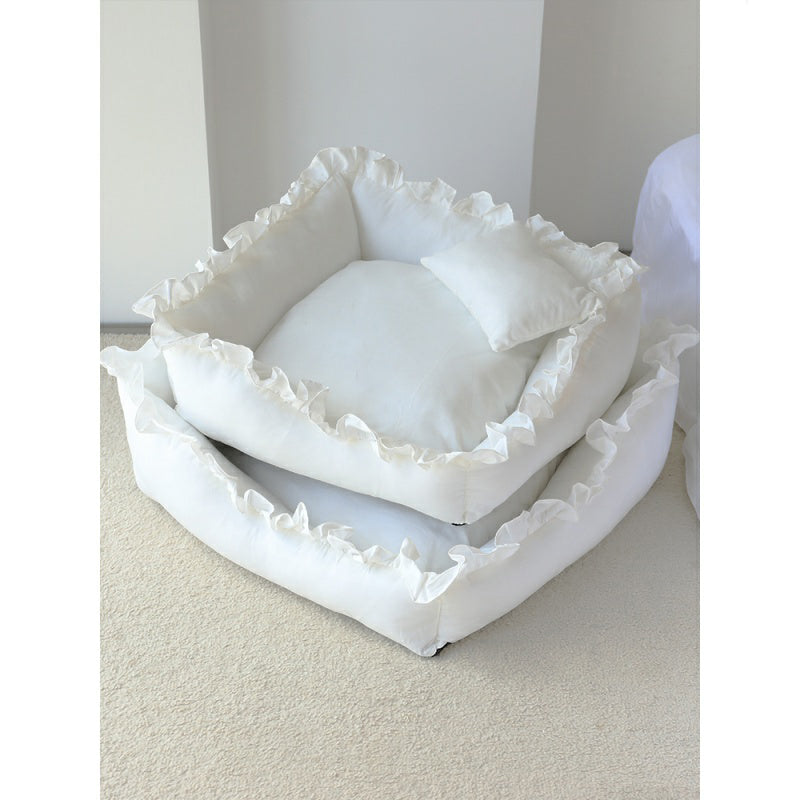 HKM-5569853 Super Comfy Dog Bed Sofa - Removable Washable Mat for Small and Medium Pets