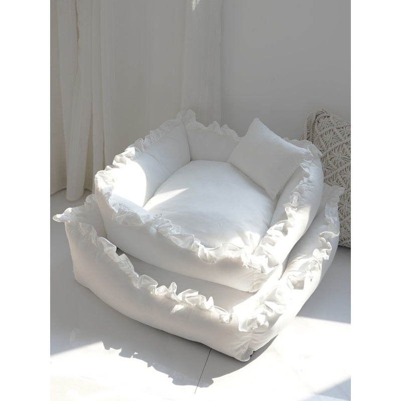 HKM-5569853 Super Comfy Dog Bed Sofa - Removable Washable Mat for Small and Medium Pets