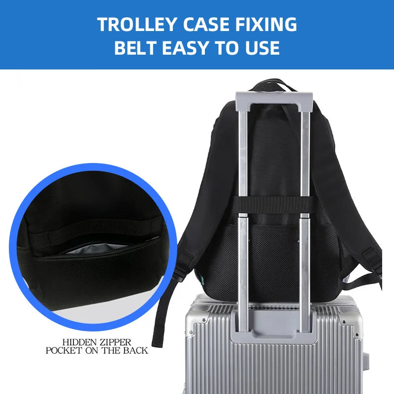 HKM-557075 Business Laptop Backpack for Men with Custom Logo Design and Organised Compartments