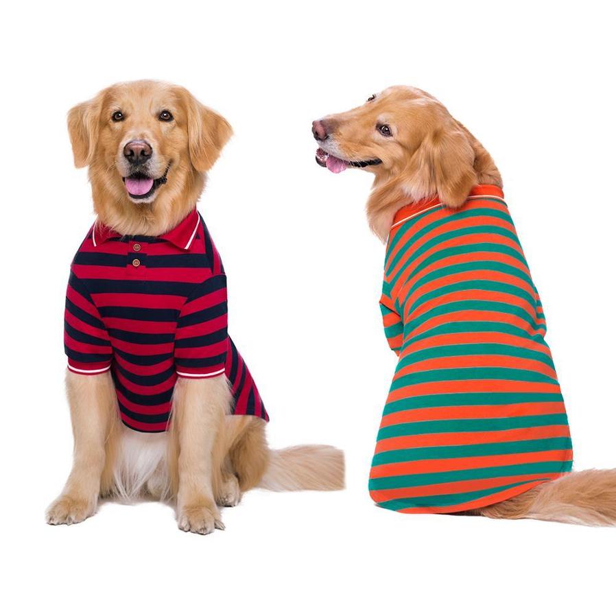 HKM-557075 Cotton Two-Legged Pet Polo Shirt with High Elasticity and Various Sizes