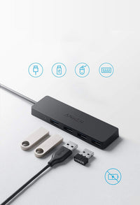 HKM-557075 High-Speed 4-Port USB 3.0 Hub for Laptop Connectivity
