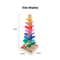 HKM-557139 Interactive Musical Tree Assembly Kit for Kids - Educational Rainbow Ball Run Track Toy