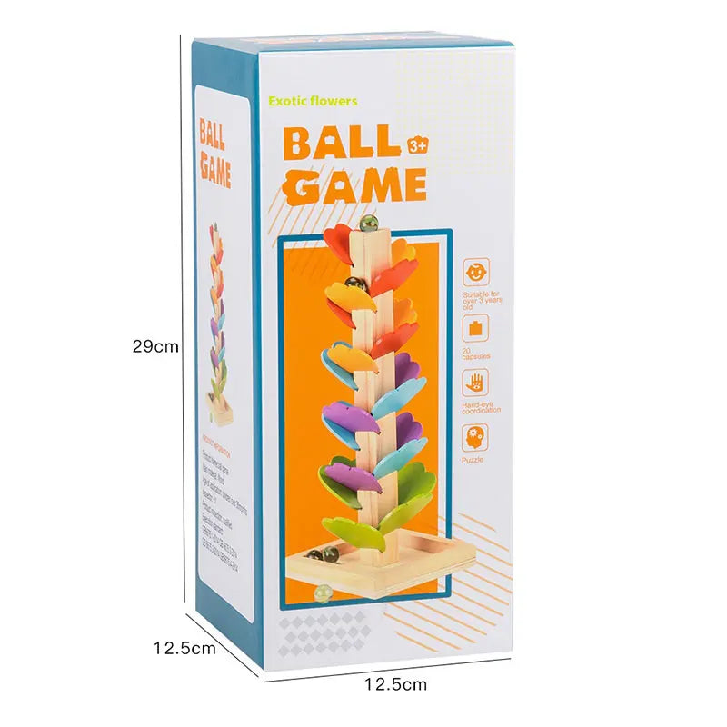 HKM-557139 Interactive Musical Tree Assembly Kit for Kids - Educational Rainbow Ball Run Track Toy