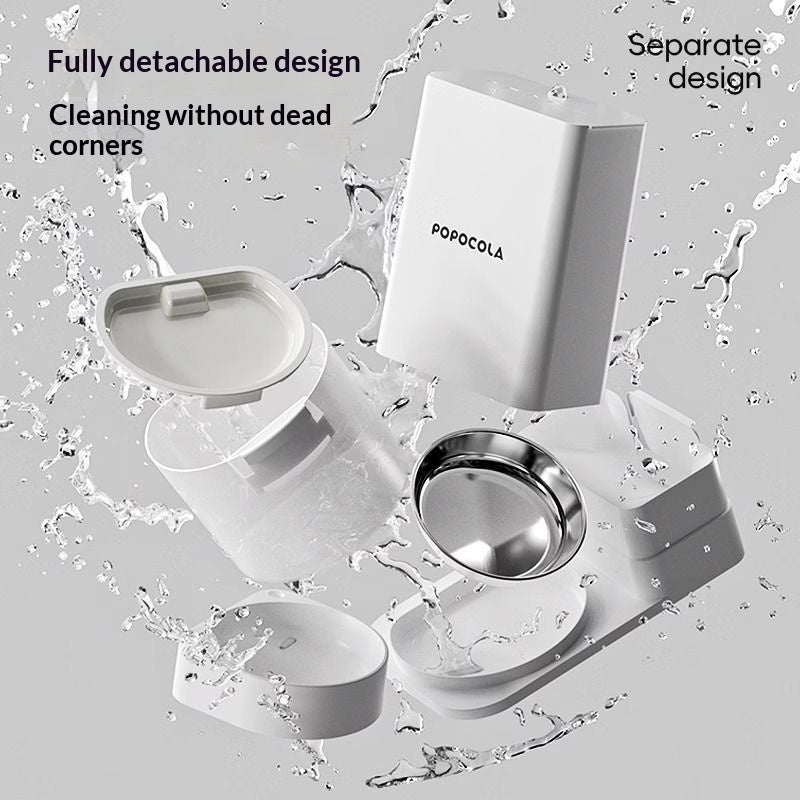 HKM-5571773 Wireless Thermostatic Cat Water Dispenser with Dual Drinking Functionality and Filter System