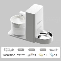 HKM-5571773 Wireless Thermostatic Cat Water Dispenser with Dual Drinking Functionality and Filter System