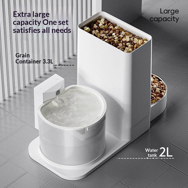HKM-5571773 Wireless Thermostatic Cat Water Dispenser with Dual Drinking Functionality and Filter System