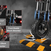 HKM-557203 250W Smart Digital Electric Scooter - YUME Y11+ with 11-Inch Wide Wheels, 96 km Range, & Full Suspension