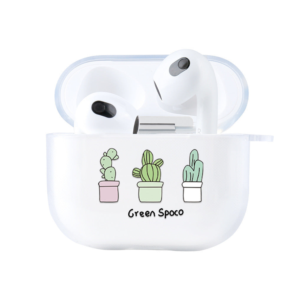 HKM-557203 Cartoon Animal Design TPU Headphone Shell for AirPods 3rd Generation