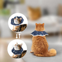 HKM-5573053 Soft Cat Recovery Cone Collar for Post-Surgery Comfort | Adjustable Neck Protector for Small and Medium Cats