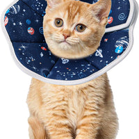HKM-5573053 Soft Cat Recovery Cone Collar for Post-Surgery Comfort | Adjustable Neck Protector for Small and Medium Cats