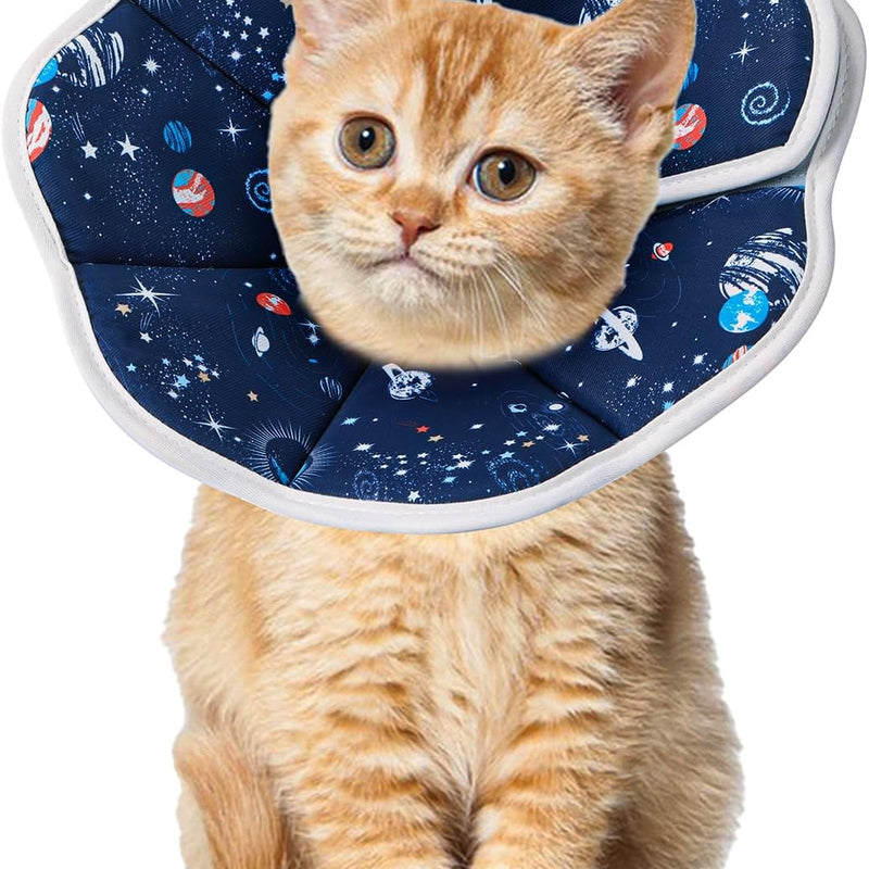 HKM-5573053 Soft Cat Recovery Cone Collar for Post-Surgery Comfort | Adjustable Neck Protector for Small and Medium Cats