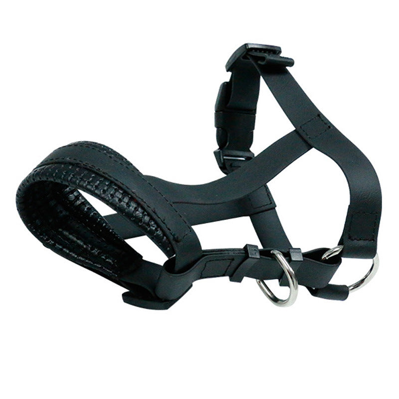 HKM-5573565 Anti-Eating Dog Muzzle with Adjustable Bib - PVC Encapsulation, Multiple Sizes Available