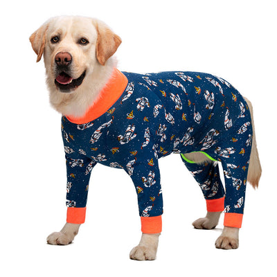 HKM-5575741 Casual Cotton Clothing for Medium and Large Dogs – Fully Printed Designs in Various Sizes