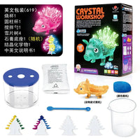 HKM-557587 Animal Crystal Growing Science Kit for Kids - Fun STEM DIY Workshop Toy Set