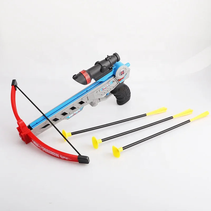 HKM-557651 Kids Bow and Arrow Toy Set - Outdoor Fun for Ages 2 to 4 - Includes 24 Pieces