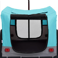 HKM-5577021 2-in-1 Dog Bicycle Trailer and Stroller with Suspension and Compact Storage