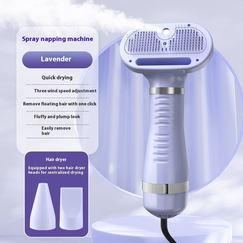 HKM-5577149 Pet Air Dryer with Integrated Hot Spray and One-Click Hair Removal - Multiple Color Options