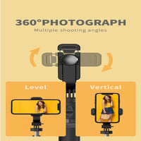 HKM-557715 Bluetooth Wireless Selfie Stick Tripod Monopod for iPhone - Foldable & Adjustable