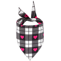 HKM-5578941 Valentine's Day Cartoon Pet Scarf - Triangle Design, Polyester Material, Multiple Styles