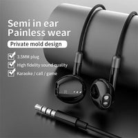 HKM-557907 Wired 3.5mm Earphones with Noise Cancelling Microphone for Sports Activities