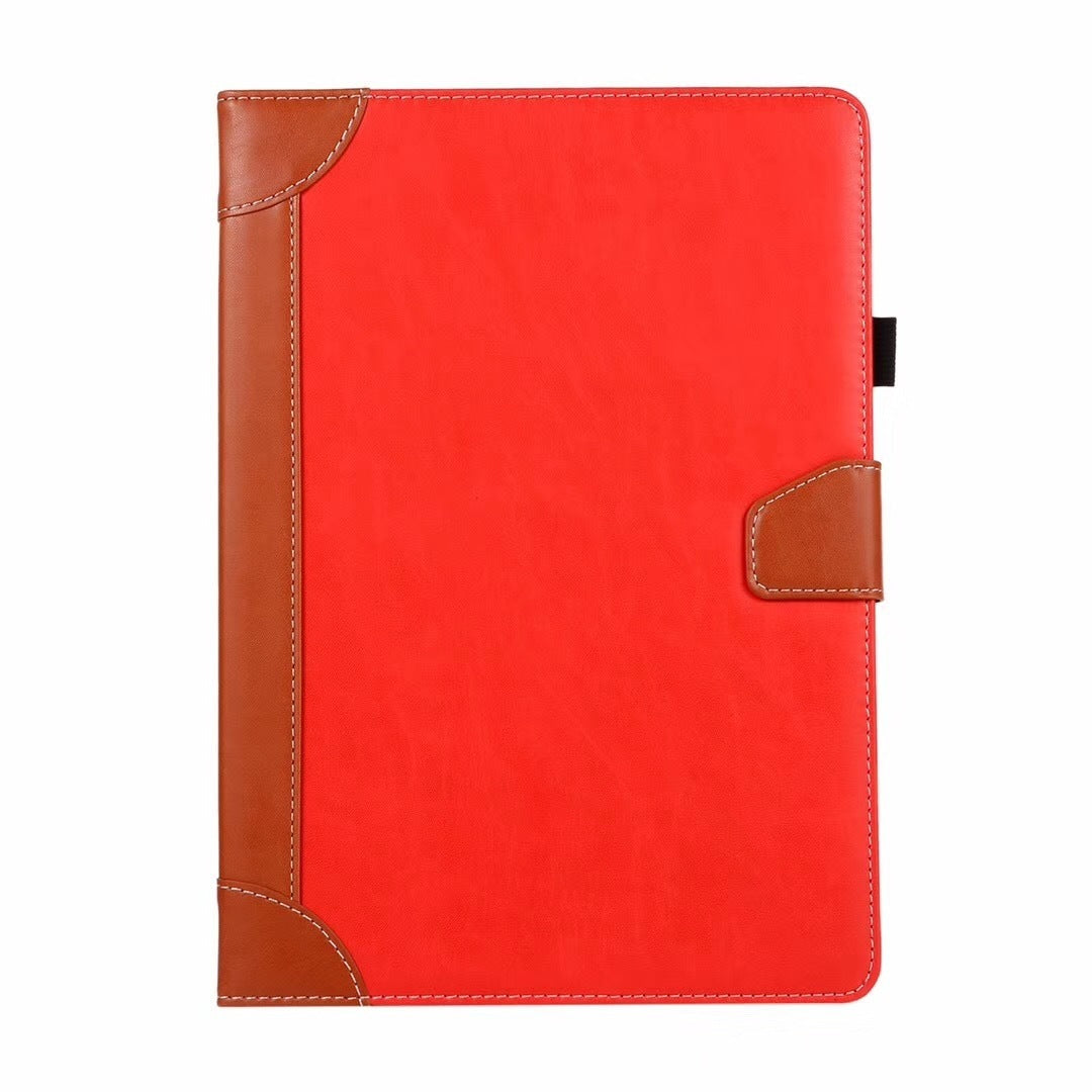 HKM-558099 Premium Leather Case for 2019 iPad 10.2, iPad 9.7, iPad Mini 5 - Clamshell Design, Multiple Colors