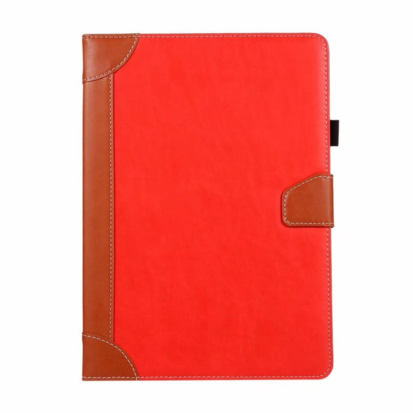 HKM-558099 Premium Leather Case for 2019 iPad 10.2, iPad 9.7, iPad Mini 5 - Clamshell Design, Multiple Colors