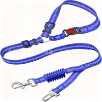 HKM-5581117 Retractable Dog Leash with Anti-Pull Car Seatbelt for Comfortable Walks