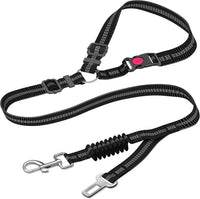 HKM-5581117 Retractable Dog Leash with Anti-Pull Car Seatbelt for Comfortable Walks