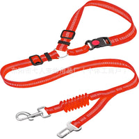 HKM-5581117 Retractable Dog Leash with Anti-Pull Car Seatbelt for Comfortable Walks