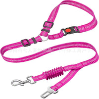 HKM-5581117 Retractable Dog Leash with Anti-Pull Car Seatbelt for Comfortable Walks