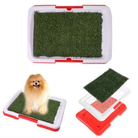 HKM-5582781 Indoor Dog Potty Training Mat with Simulation Grass - 3 Layers with Odor Resistance