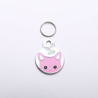 HKM-558675 Cartoon Cat and Fish Design Alloy Pendant for Dog Collar - Cute Seasonal Ornament
