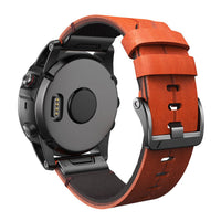 HKM-558675 Quick Release Leather Wristband for Jiaming Vehicles, 22mm & 26mm, Business Style, Black & Brown