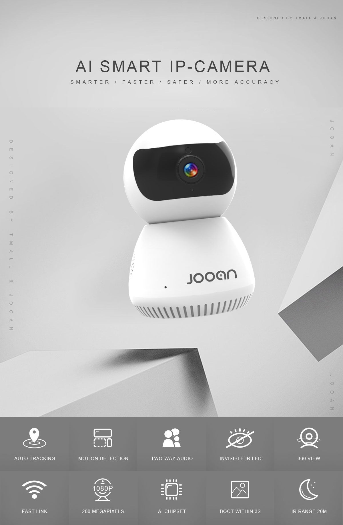 HKM-558675 Wireless Security Camera with Night Vision and Motion Detection