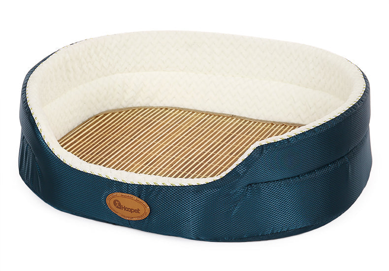 HKM-5587133 Large Navy Blue Removable and Washable Summer Dog Sofa Pet Bed for Small to Extra Large Dogs