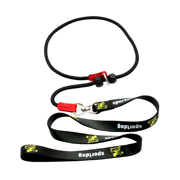HKM-5588541 Durable Nylon Dog Training Rope for Effective Pet Control - 1.5m x 2cm, Black or Red