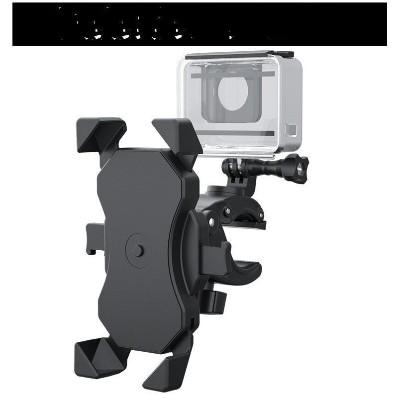 HKM-558867 Universal Auto Locking Sports Camera Bicycle Mount for 4-6.5 Inch Smartphones