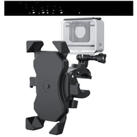 HKM-558867 Universal Auto Locking Sports Camera Bicycle Mount for 4-6.5 Inch Smartphones